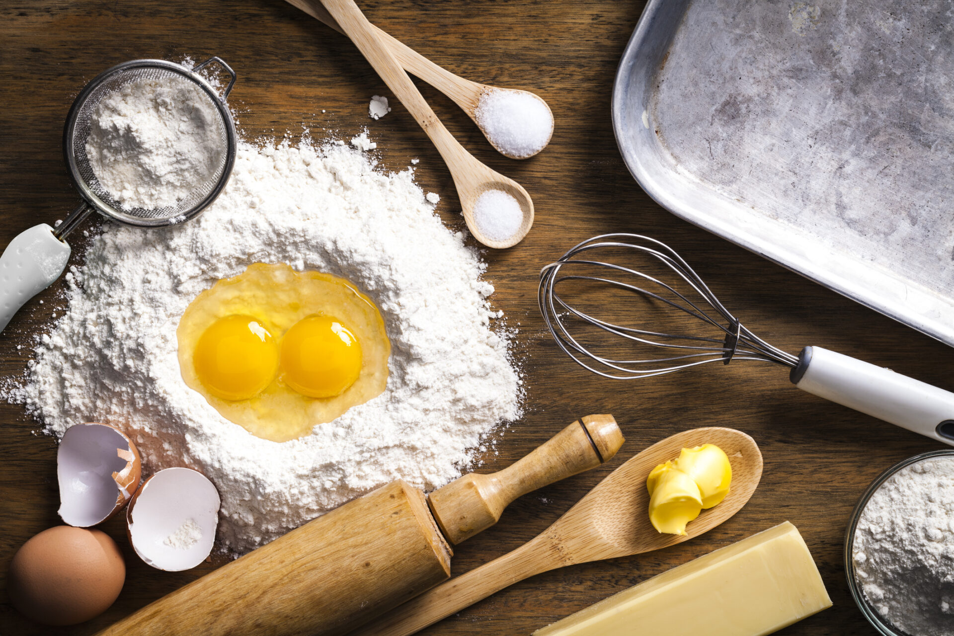 Baking involves a series of chemical reactions