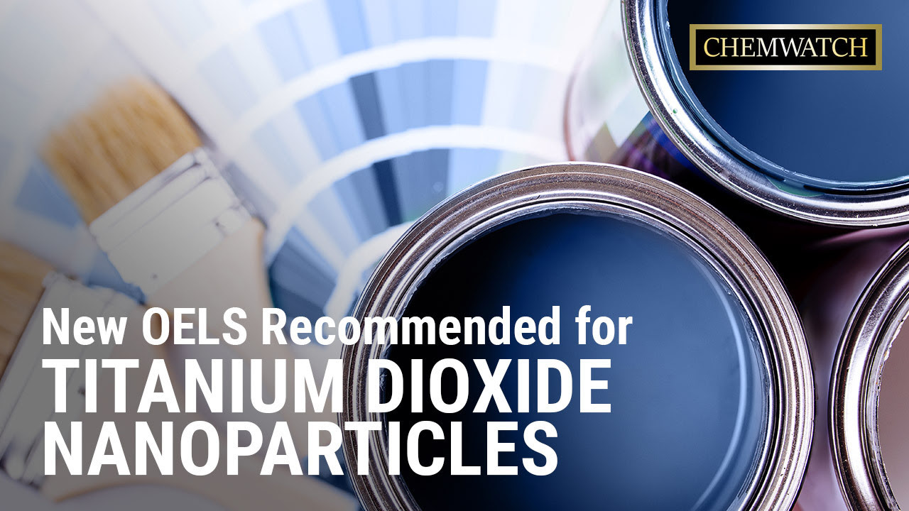 Nouvelle OELS recommandée pour les nanoparticules de dioxyde de titane
