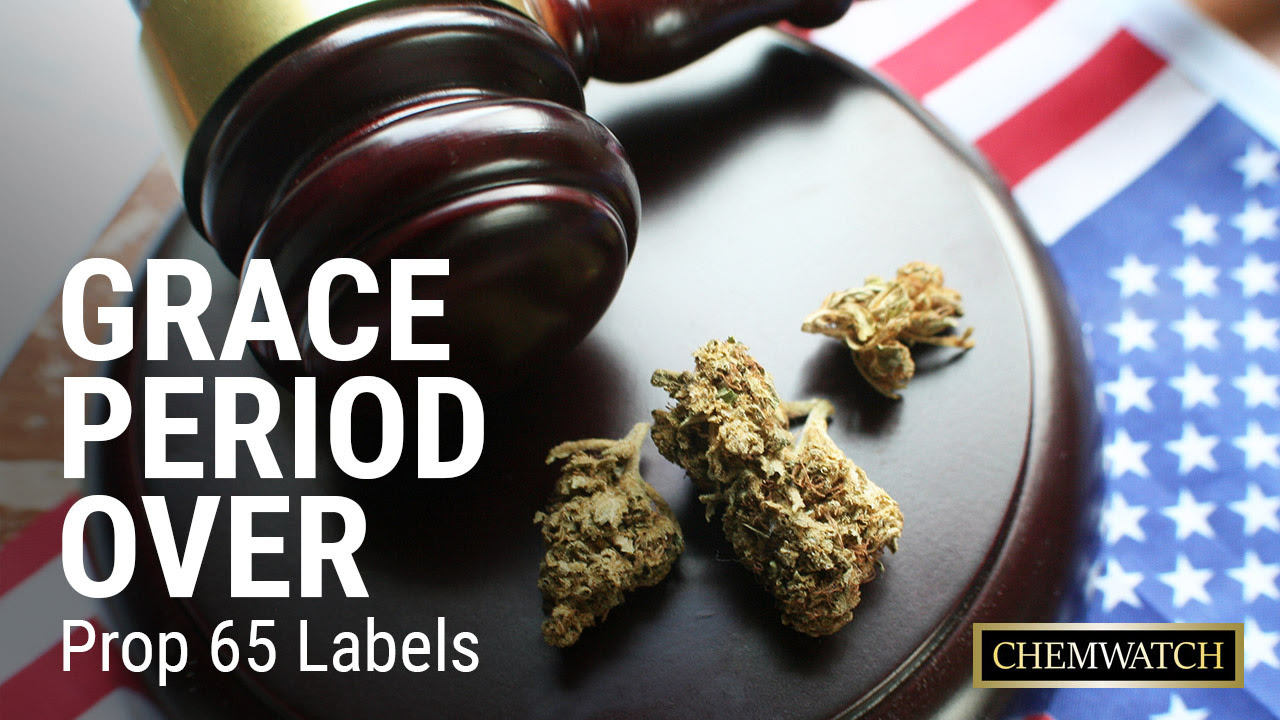 Grace Period OVER For Prop 65 Labels