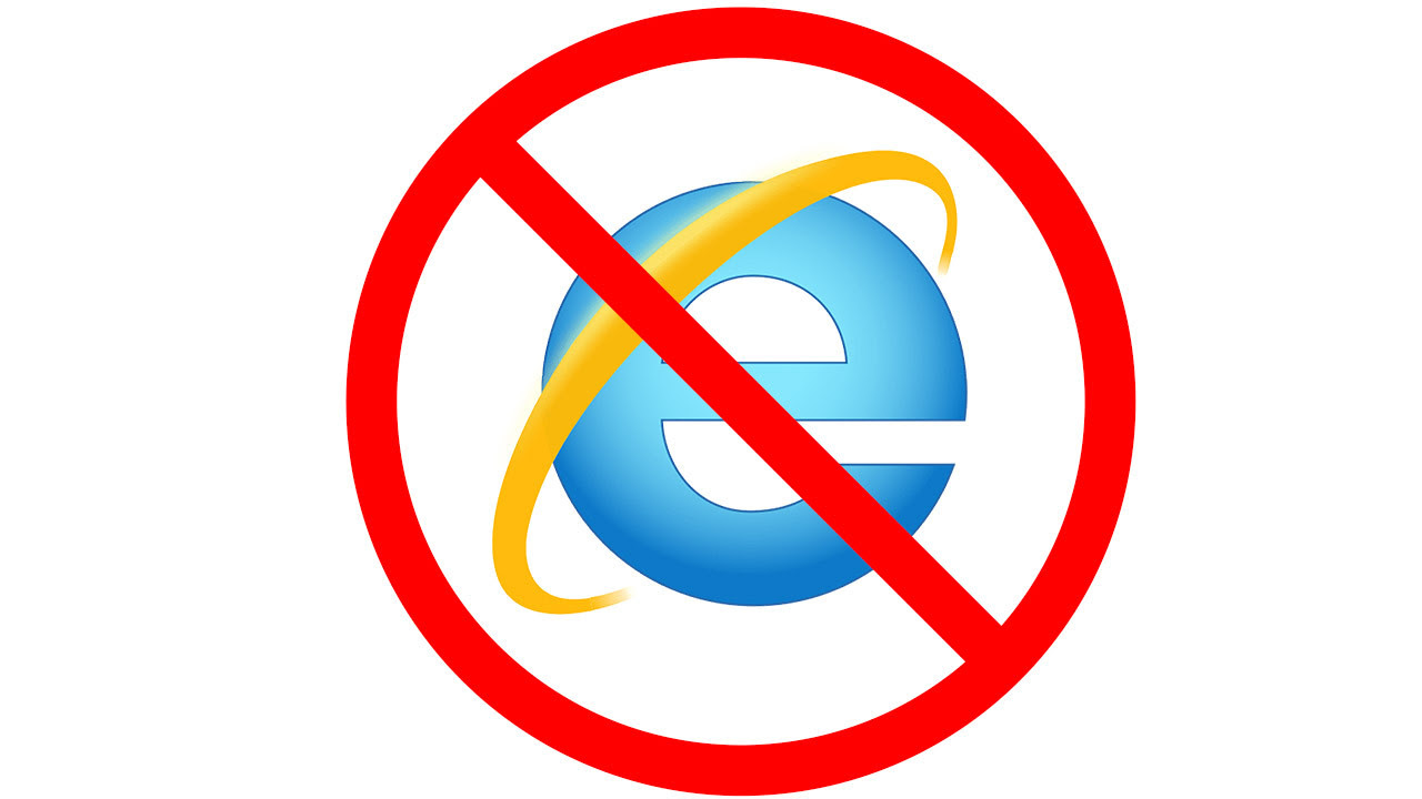Internet Explorer no longer supported from 2022